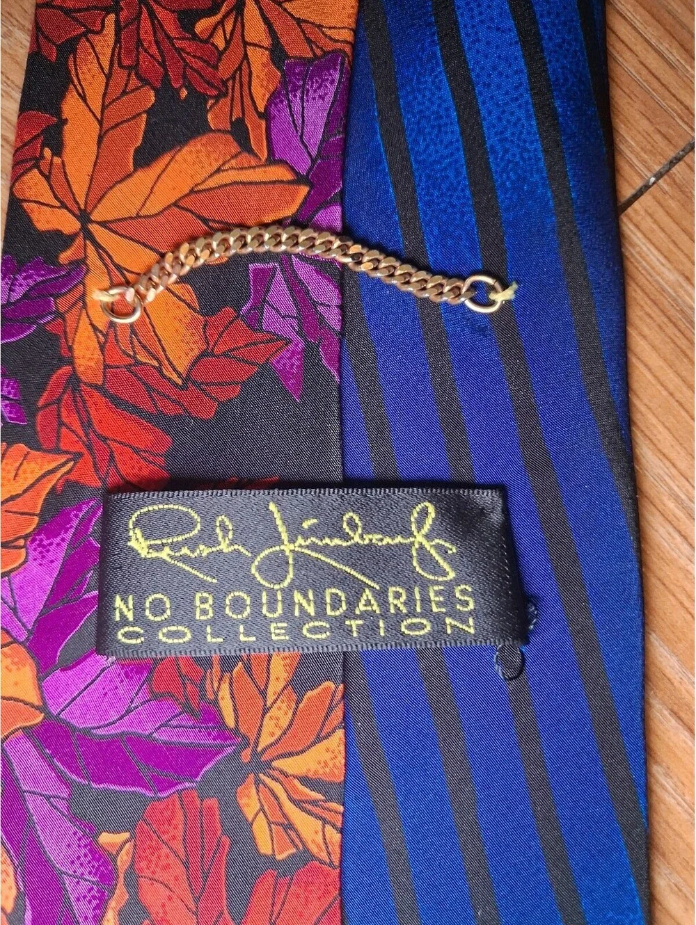 VINTAGE Rush Limbaugh Silk Tie Multicolor Wide Long Handmade